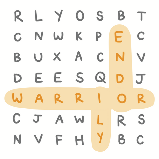 "Endo Warrior ILY" Word Search Card