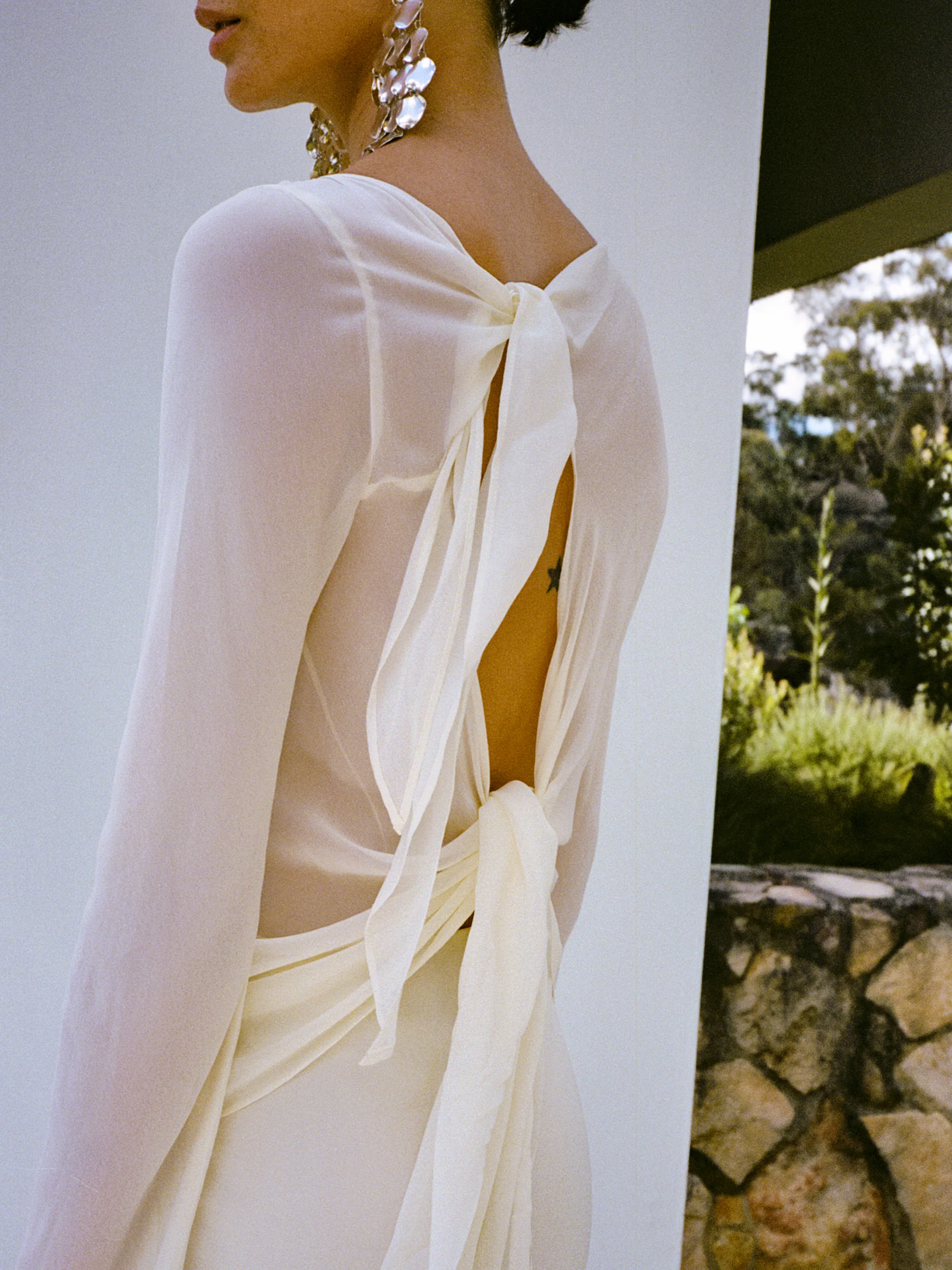 AMANDA LONG SLEEVE MAXI DRESS - LEMON SORBET - Image 2