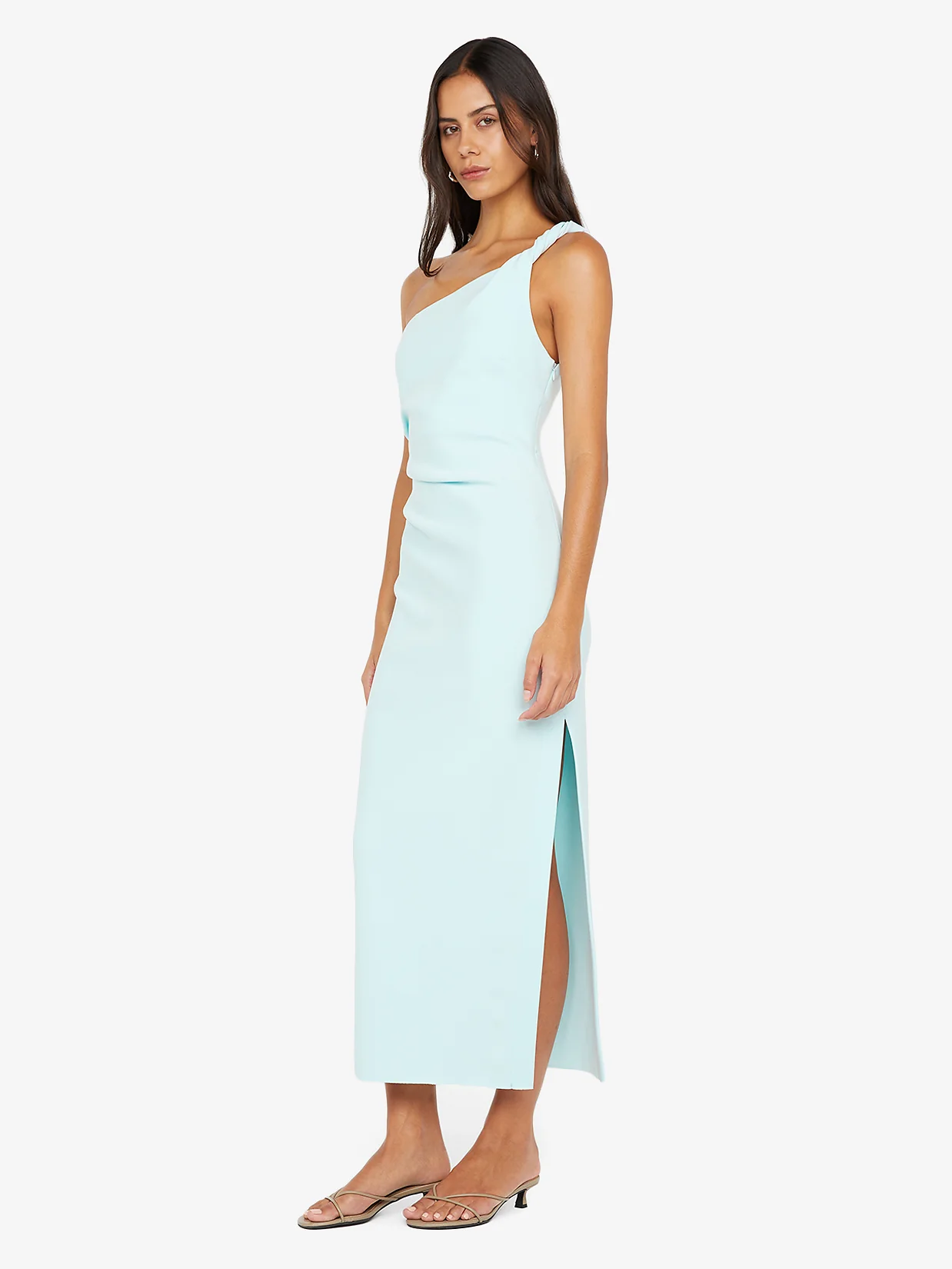 ARIVEN ASYM MIDI DRESS - ARCTIC BLUE - Image 2