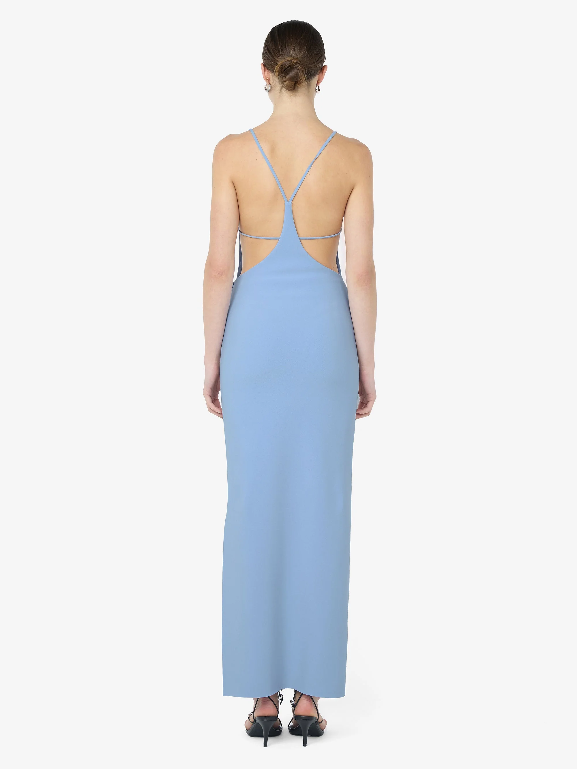 ARLENE STRAPPY MIDI DRESS - CORNFLOWER - Image 4