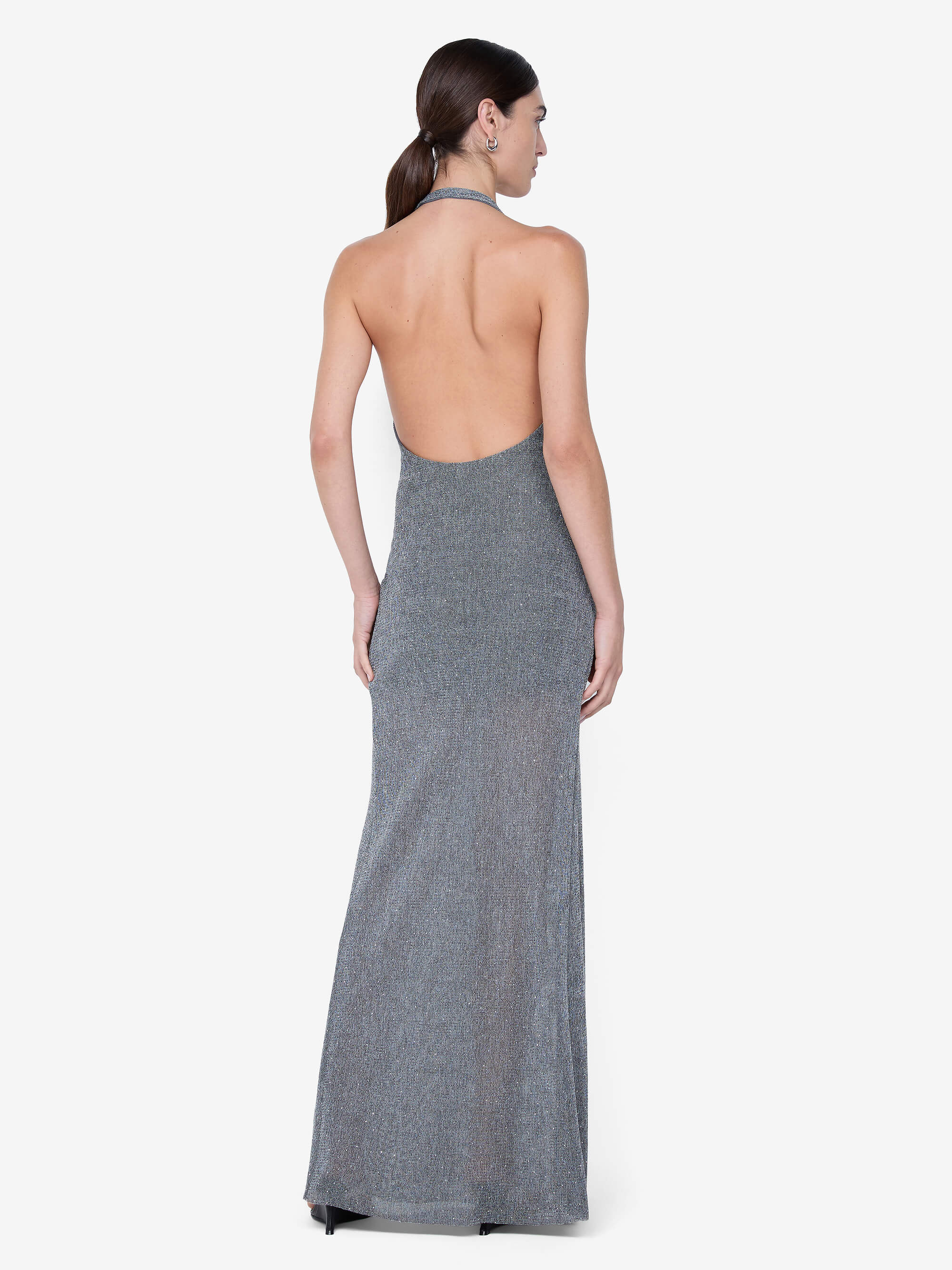 ASTRA DRAPE MAXI DRESS - CHROME - Image 2