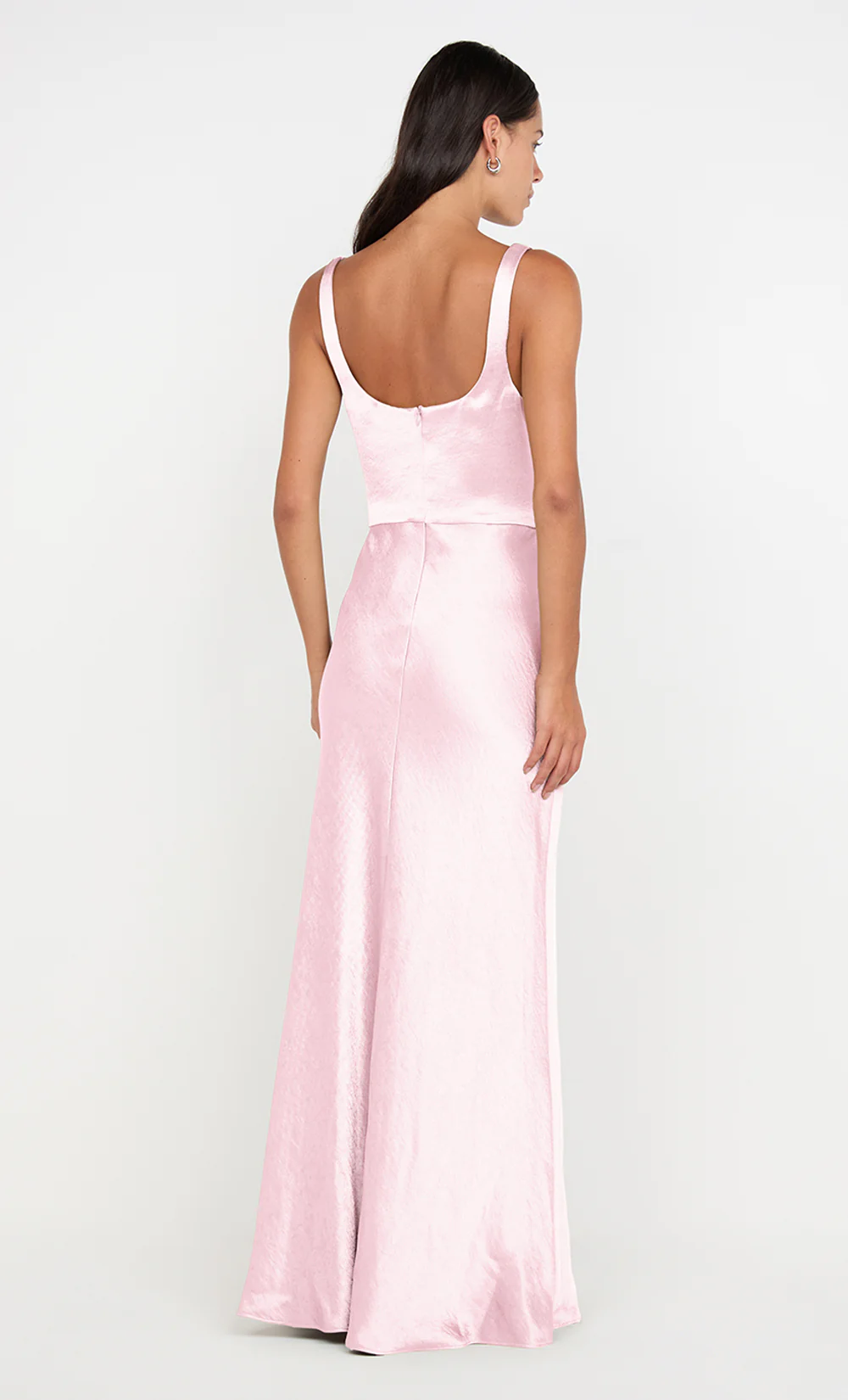 AUSTEN COWL NECK MAXI DRESS - POWDER PINK - Image 4