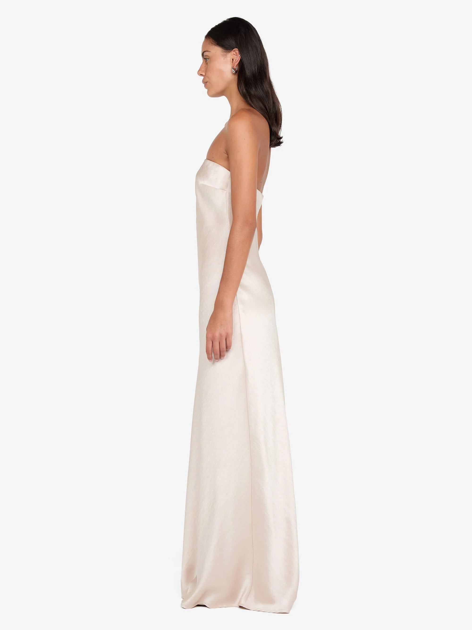 AUSTEN STRAPLESS MAXI DRESS - SAND - Image 2