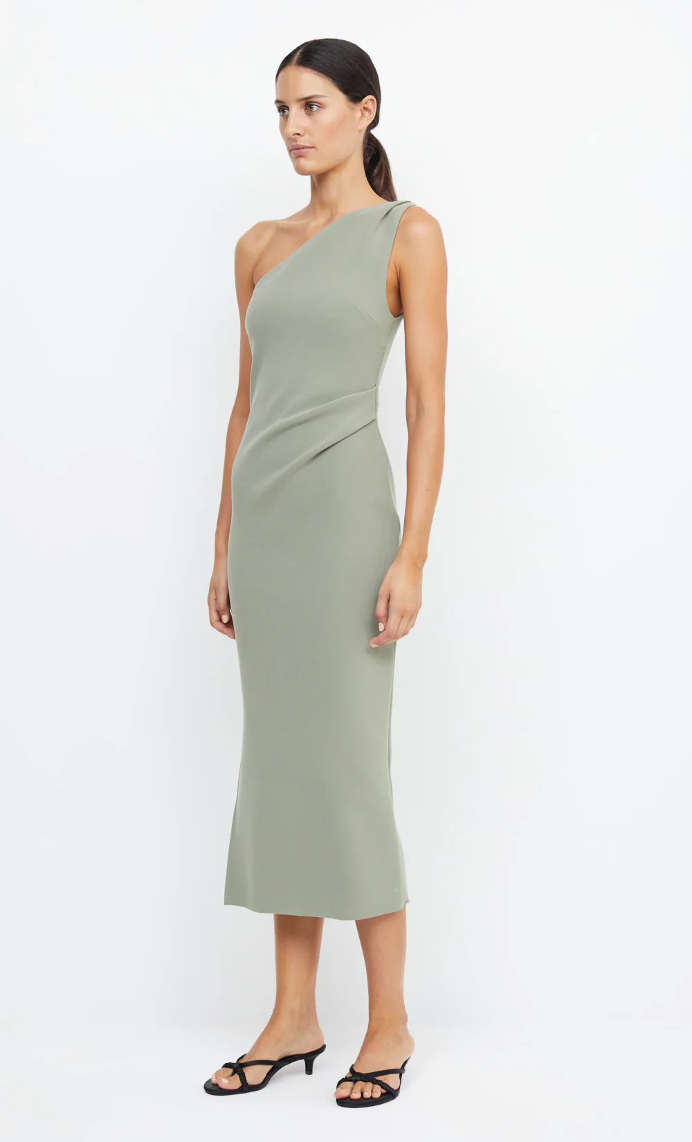 BE MINE ASYM DRESS - SAGE - Image 8