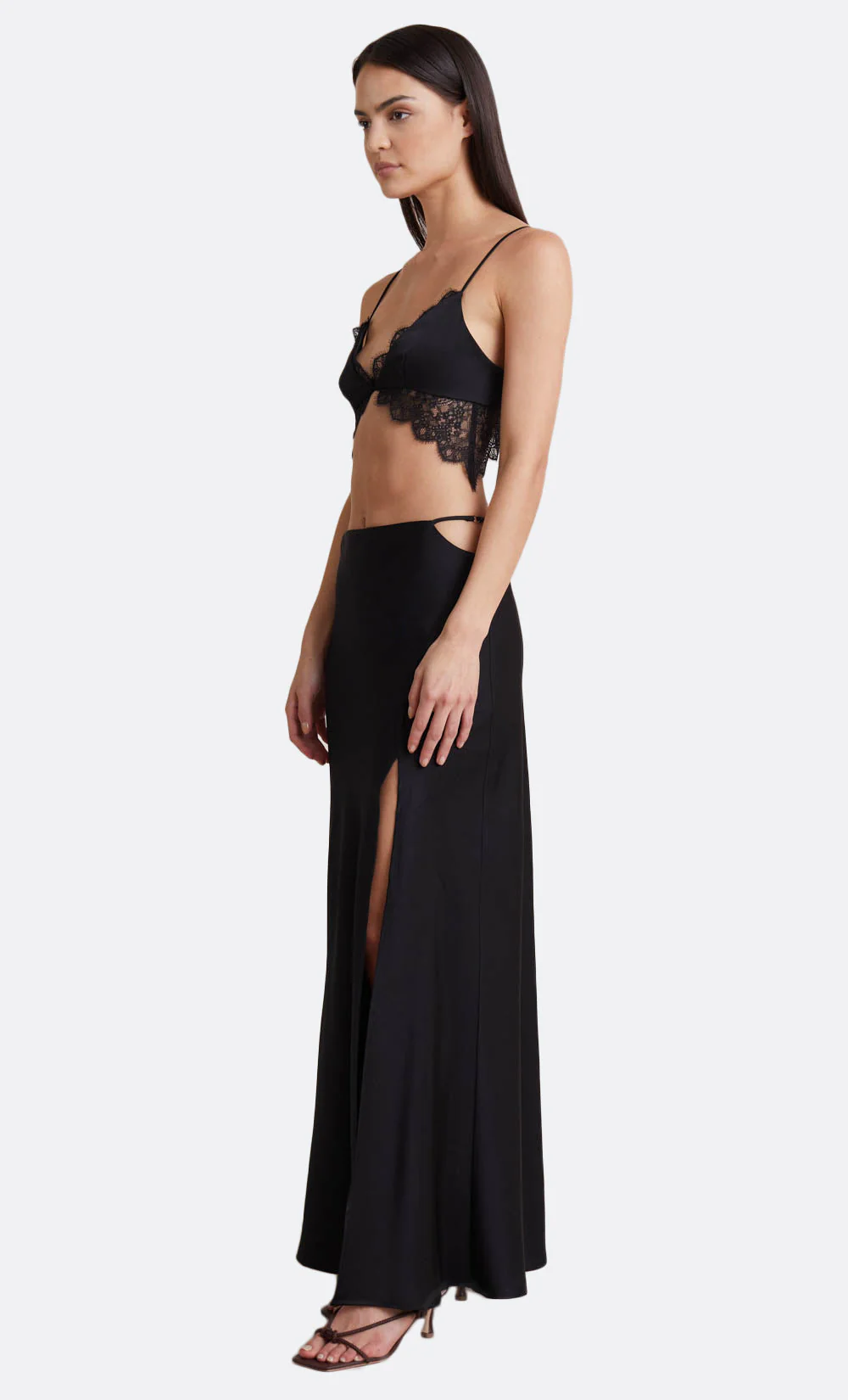 CAMILLE MAXI SKIRT - BLACK - Image 2
