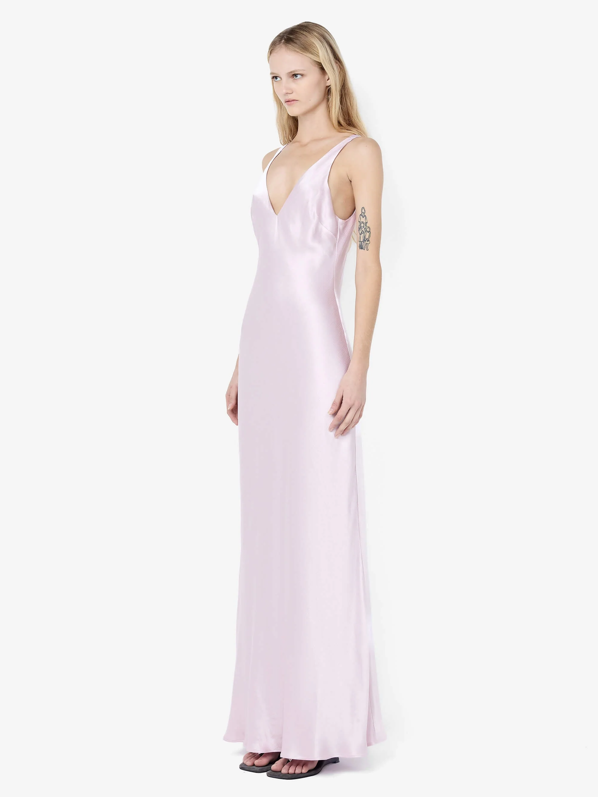 FLORENCE V NECK MAXI DRESS - BALLET - Image 2