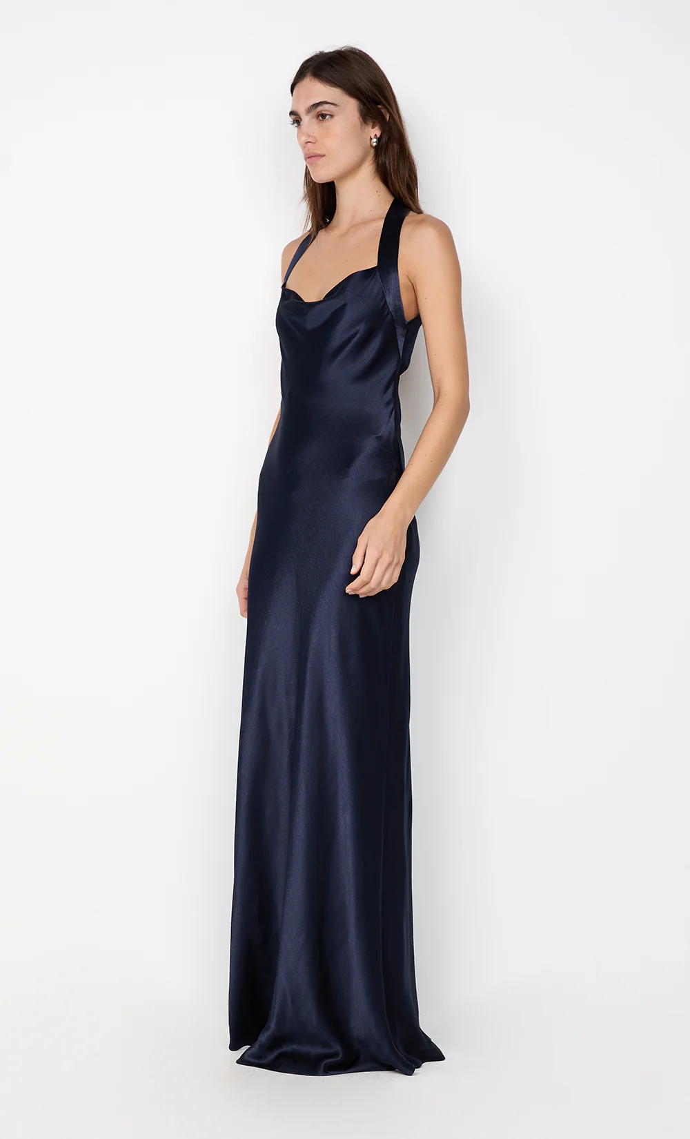 GIA HALTER MAXI DRESS - INK - Image 3