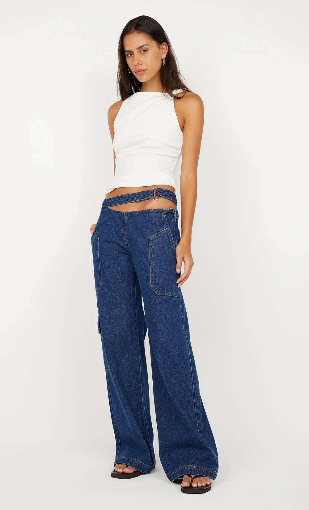 IONE ASYM TOP			 - IVORY - Image 2