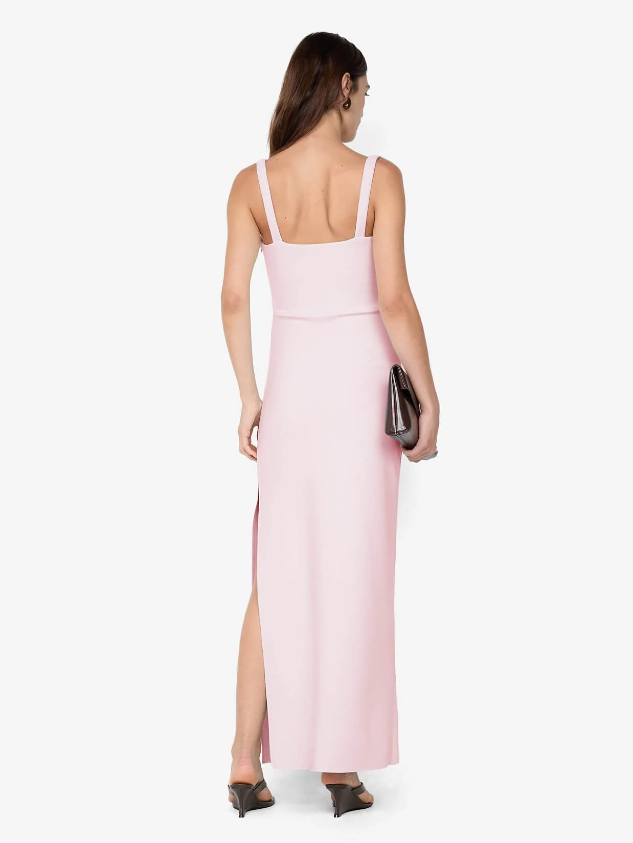 LEORA TUCK MAXI DRESS - POWDER PINK - Image 3