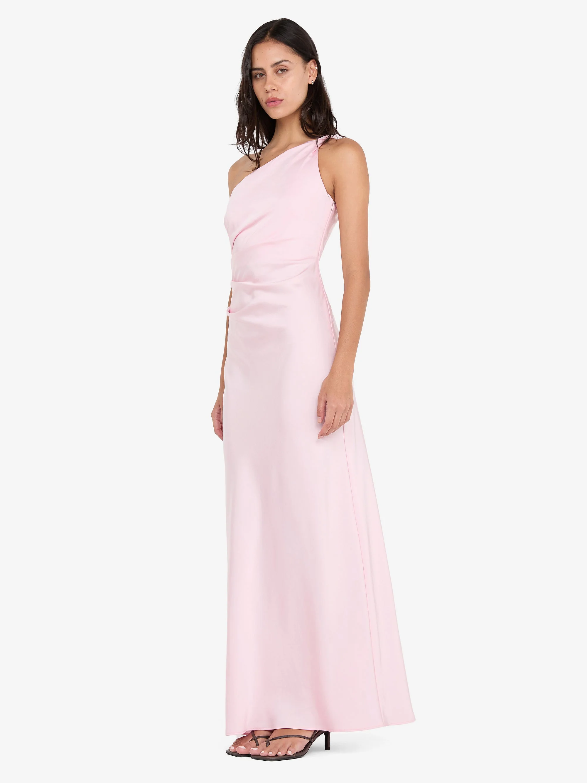 LUNETTA ASYM DRESS - POWDER PINK - Image 2