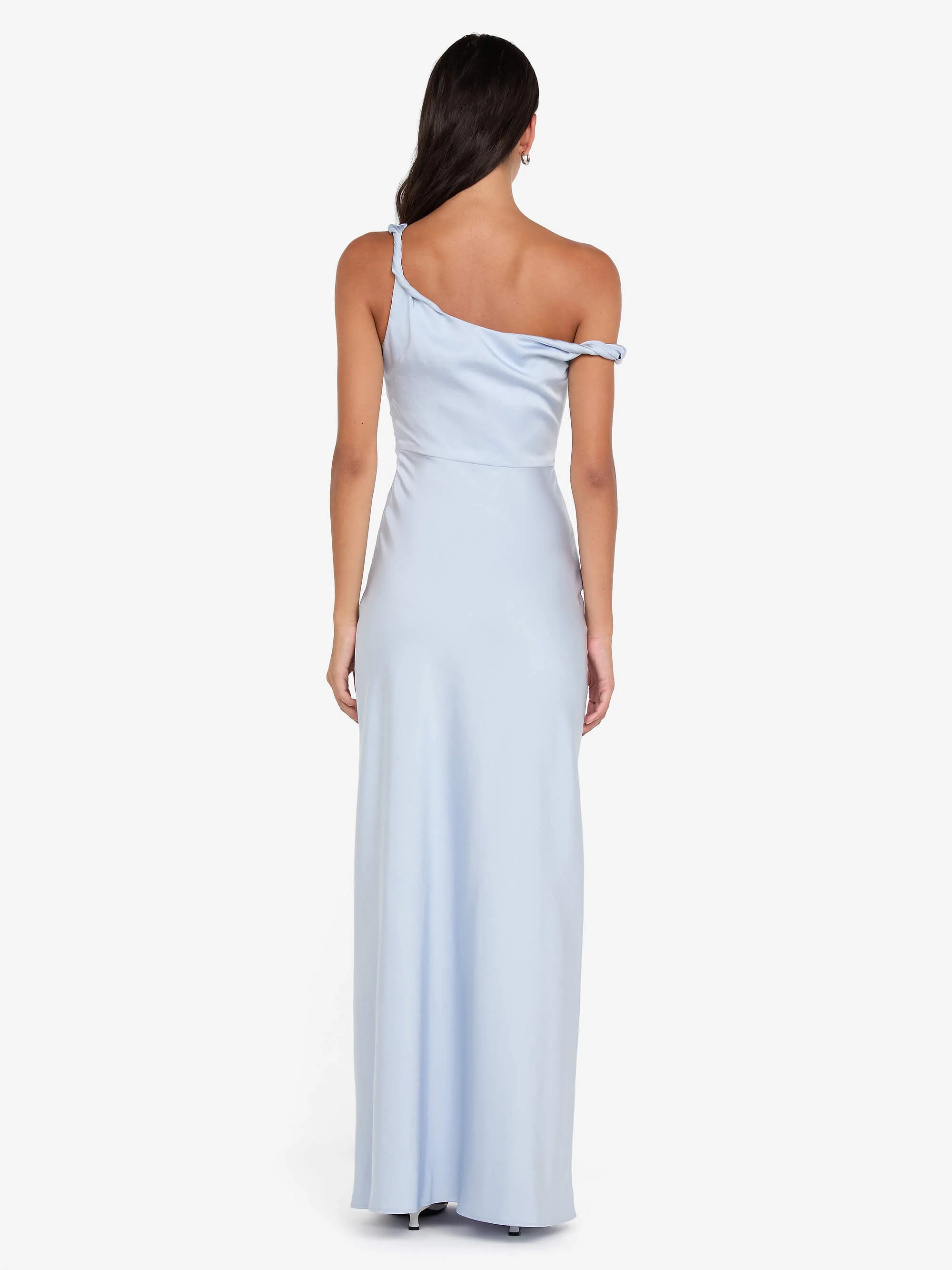 LUNETTA TWIST STRAP DRESS - DUSTY BLUE - Image 3