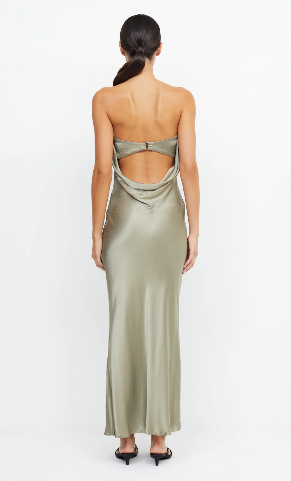 MOON DANCE STRAPLESS DRESS - SAGE - Image 7