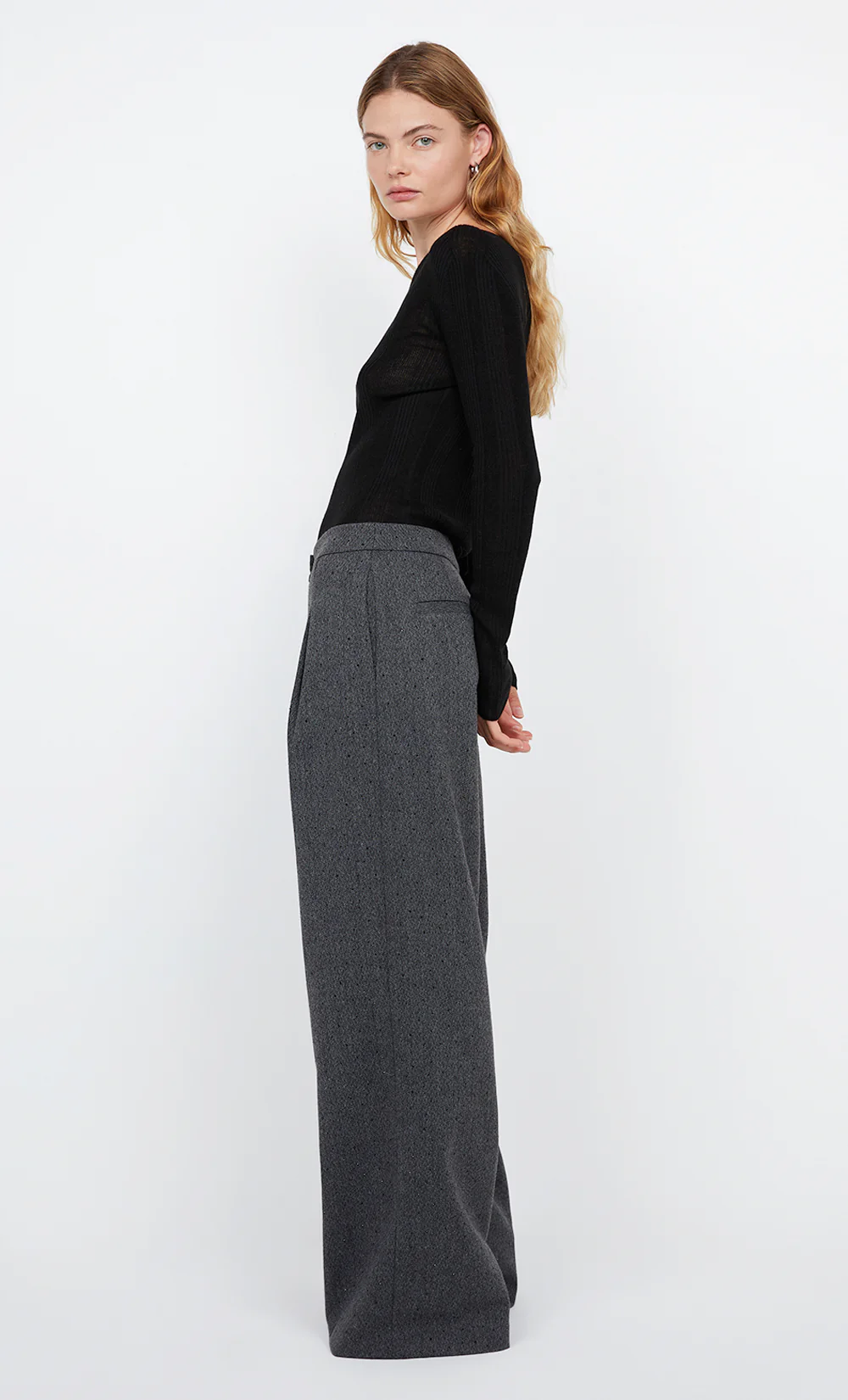 SHAE OVERSIZED PANT - CHARCOAL - Image 3