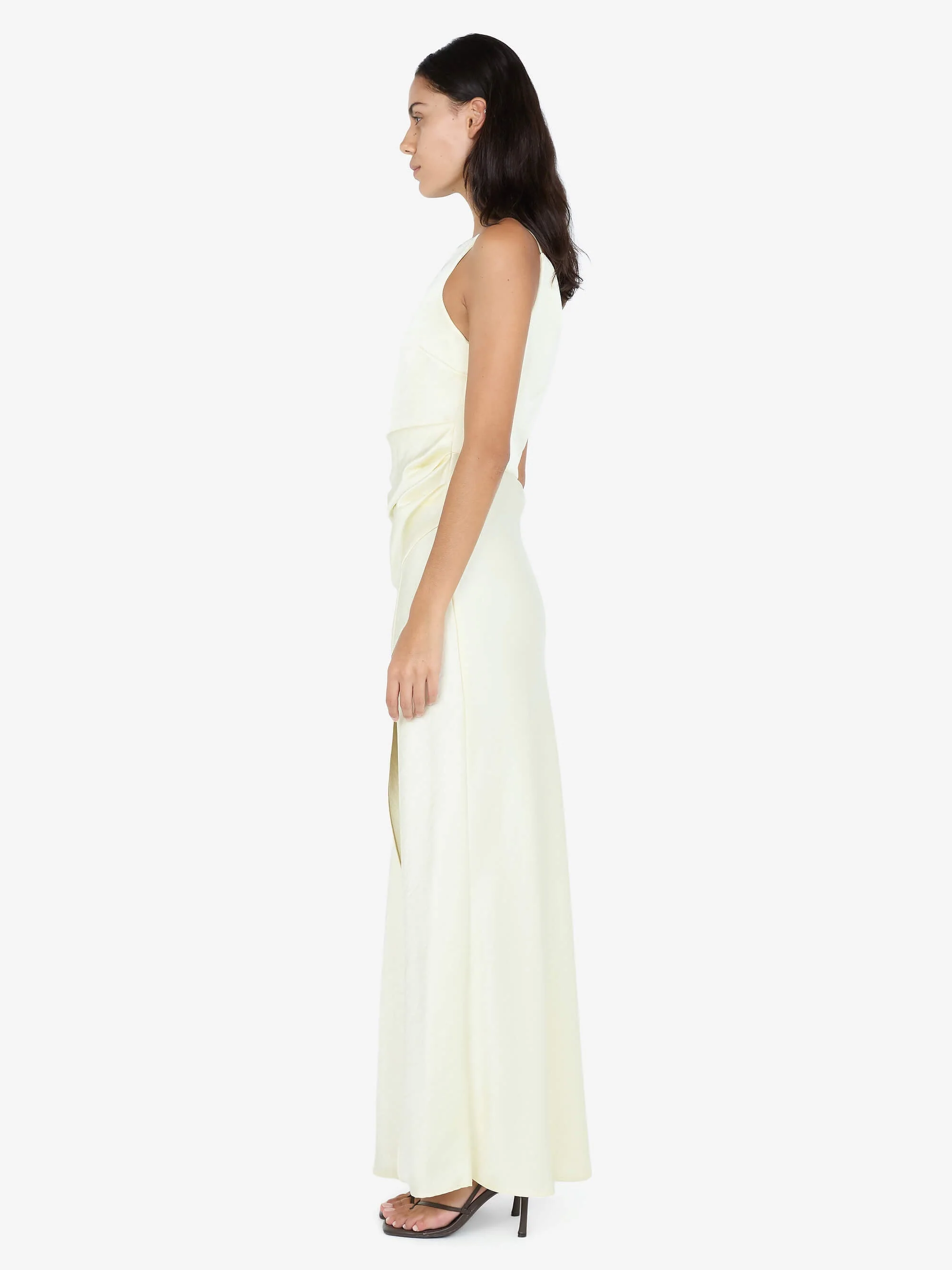 THE DREAMER MAXI DRESS - ICE YELLOW - Image 3